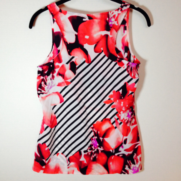 *3/$25* Worthington Sheer Floral & Stripe Camisole - Picture 4 of 4